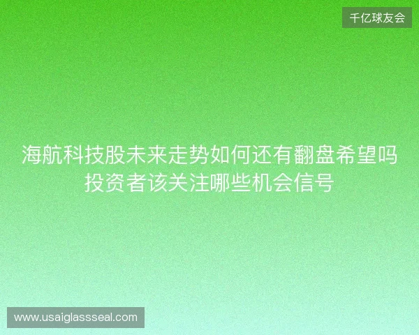 海航科技股未来走势如何还有翻盘希望吗投资者该关注哪些机会信号